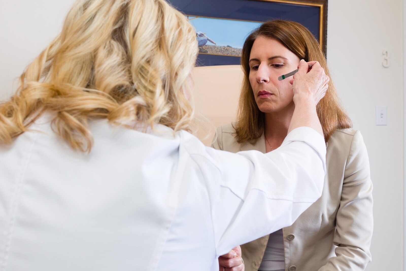Dr. Turkle consults with a patient to plan her Botox near Fishers.